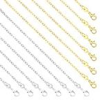 SANNIX 50 Pack Necklace Chains Bulk