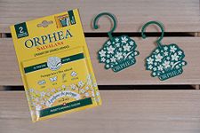 ORPHEA® 2 pcs Insects and Moth Repellent Hanging for Closet I Wardrobes I Swiss Made I Keep Moths Away from Clothes,Fabric,Accessories, Cedar Wood Fragrance