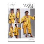 Vogue V1962F5 Misses' Robe, Camisole, Slip Dress and Pants F5(16-18-20-22-24)