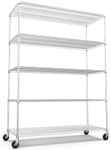 Metal Shelf Wire Shelving Unit, 5 T