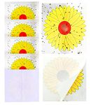 20PCS Floral Window Fly Stickers, Flies Sticker Trap for Indoor Insect Pest Attractor and Eliminator