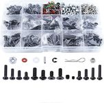 610PCS Universal RC Car Parts Screw Tools Kit Screws Assortment Set Hardware Fit for Traxxas Axial Redcat HPI Arrma SCX10 Losi 1/8 1/10 1/12 1/16 Scale RC Cars Trucks Crawler RC Upgrade Parts