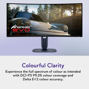 Alienware 34” QD-OLED Gaming Monitor – UltraWide Curved Display