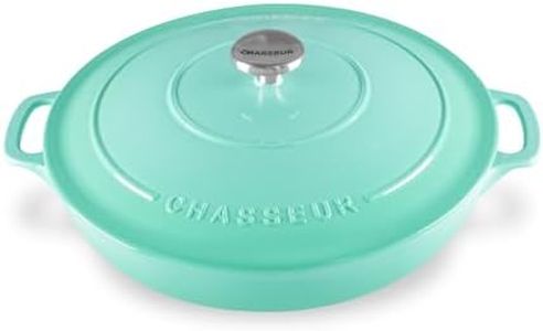Chasseur Round Casserole, 30 cm / 2.5 Litre, Peppermint - Made in France