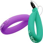 Nordic Flash Waterproof Camera Float (2-Pack) Floating Strap for GoPro Hero12, DJI Action 4, Insta360 Ace Pro, Olympus Tough TG-6, & Many More Action Cameras and Phones - Turquoise & Purple