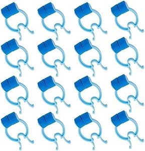 16 Pcs Nose Bleed Stopper Plastic Foam Nosebleed Plugs Swimming Nose Clip for Kids Adults in Emergency Accidents(Blue)