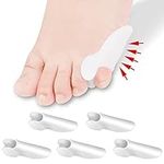 DYKOOK Pinky Toe Gel Bunion Protector 6 Piece Tailors Bunion Corrector Little Toe Separators Soft Gel Bunion Pads Toe Spacers for Bunionette Pain Relief and Corn, Callus, Blisters Protect