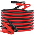 GADLANE 6M Long Jump Leads - Heavy Duty Jump Leads for Car Battery, 1500Amp 30mm² Thick Jump Cables with Strong Clamps - For Petrol & Diesel Cars, Vans, Trucks - With Storage Bag & Gloves (1500A)