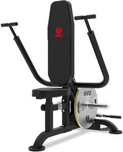 HVO Seated Dip Machine Tricep: Dip Machine Exercise for Biceps Black Plate Loaded Home Gym Training Equipment