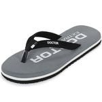 DOCTOR EXTRA SOFT House Slipper for Men’s Stylish Care Orthopaedic Diabetic Super Fit Comfort Dr Daily Use Flip-flops for Gents and Boys OR-D-23-Grey-6 UK