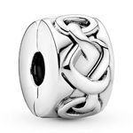 Pandora Knotted Hearts Clip Charm 798035