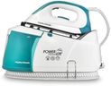 Morphy Richards PowerSteam Elite Steam Generator Iron, Ceramic Non Stick Soleplate, Auto Clean, 170g Output, 4.5 Bar, Detachable 1.35L Water Tank, 1.8m Cord, 2400W, White and Green, 332014