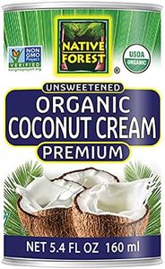 Native Forest Organic Unsweetened Premium Coconut Cream – Heavy Cream, Dairy Substitute, Dairy Free, Non-GMO, USDA Organic – 5.4 Fl Oz (Pack of 12)