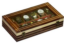 Long Lasting Wooden Watch boxes,Wooden Watch Box Case Organizer for Men, Watch Display Case，All Solid Wood12 Slots, Watch Box For 12 Watches, Key Model, Original Indian Long Lasting Wood