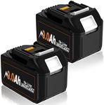 ARVEDY 2 Pack 18V 9.0Ah Battery Replacement for Makita 18v Battery, 18 Volt Li-ion Battery with LED Indicator Suitable for Makita tool models Bl1860B-2 LXT BL1860 BL1850 BL1850B BL1840 BL1840B LXT-400