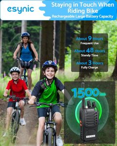 eSynic 6-Pack Walkie Talkies – Long Range Two-Way Radios