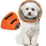 Kuoser Dog Cone Collar After Surgery, Pet Protective Neck Cone for Small Medium Large Dogs Cats, Soft & Breathable Dog Recovery Collar Adjustable Puppy Quick Healing Elizabeth Collar, Anti-Bite/Lick