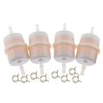 IEQFUE 4PCS 1/4" ID Fuel Filter 49019-0031 490190031 Compatible with Kawasaki FR600V FR651V FR691V FX730V FX751V FX801V FX850V FX921V FXT00V