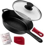 Cast Iron Skillet with Lid - 8"-Inc