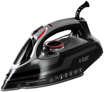 Russell Hobbs Steam Iron [3100W, 210 g/min Extra steam Boost, 70 g/min steam] Power Steam (350ml, Ceramic Soleplate, self-Cleaning & Spray Water Function, Anti-limescale, drip Stop) 20630