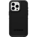 OtterBox iPhone 15 Pro MAX (Only) Defender Series XT Case - Black, screenless, Rugged, Snaps to MagSafe, Lanyard Attachment