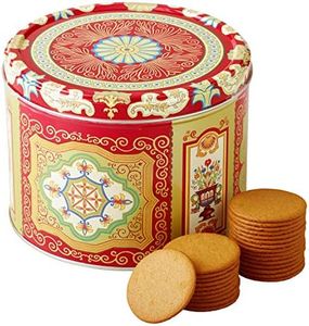 Nyakers Gingerbread Snaps Cookie Tin, Finest Ginger Snaps Original Flavor Swedish Cookie, 750 g - 26.45 oz - 1.65 lbs, With Protective Insert