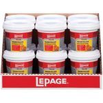 Lepage Wood Filler - Interior & Exterior Wood Putty for Repairs, Holes, & Cracks, Paintable & Stainable - 225 mL, 12 Pack