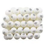 3-Star Ping Pong Balls, 40+ ABS Table Tennis Balls for Beginners and Professinals, Training Pong Balls with Good Spin and Bounce, Ideal for Indoor and Outdoor Games