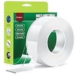 SHYFLY Double Sided Tape Heavy Duty for Walls - Nano Tape Strong Adhesive,Residue-Free, Multi-Functional Reusable Gel Tape,Perfect for Home and Office Use, 1.57inch x 120inch