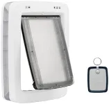 PetSafe SmartDoor™ App-Controlled Pet Door (Large), Made for Multiple Pets, Selective Entry and Exit, Control Through Your Phone, Smart Dog Door, Wi-Fi Enabled (White - Large)