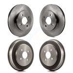 Front Rear Disc Brake Rotors Drums Kit Replacement For Chevrolet Cobalt Saturn Ion Pontiac G5 Pursuit K8-102059