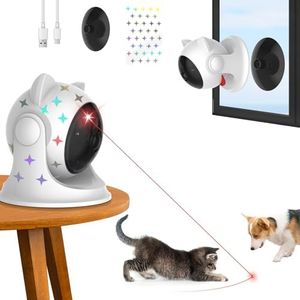 Saolife Automatic Cat Laser Toy, Interactive Cat Toys for Indoor Cats/Kittens/Dogs (Silver)