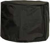 Sunnydaze 22.5-Inch Round Fire Pit Cover - Cylinder Shape - 420D Oxford Cloth - For Smokeless/Non-Smokeless Fire Pits - Black