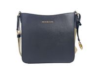 Michael Kors Small Leather Crossbody Bag (Black), Black