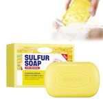 Purifying Sulfur Body Wash Sulphur Soap, Clarify, and Refresh-Deep Cleansing for a Clear & Moisturizes Skin,Enjoy a Soothing Shower Experience, Natural Sulfur Sulfur Soap (1 Pcs)