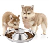 Pets Empire Extra Heavy Stainless Steel Non Tip - Anti Skid Health Care Slow Feeding Dish (1400)