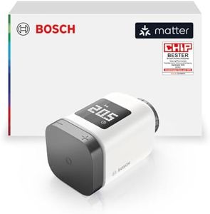 Bosch Smart Home Heizkörperthermostat II [+M], smartes Thermostat, Flexible Nutzung im Bosch Smart Home System oder herstellerübergreifend in Matter Systemen, anthrazit