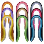 Paper Quilling Strips Set，36 Colors 900 Strips Width 3mm Length 39cm