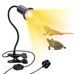 Tortoise Heat Lamp Reptile Heat Lamps, Basking Light with 360° Rotating Heating Light with 40cm Long Gooseneck, E27 Lamp Holder Turtle Tank Accessories for Aquarium Reptiles Snakes (without bulb)