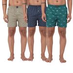 Urban Scottish Men's Cotton Boxers (Pack of 3) (USBX2107-L_Multi5_L)