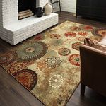 Mohawk Home Multicolor Alexa Medallion Indoor/Outdoor Area Rug (5'x8')