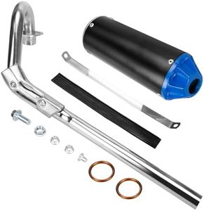 FVRITO High Performance Exhaust Muffler Silencer Pipe Assembly kit for Honda CRF50 XR50 70cc 110cc 125cc Taotao DB14 DB10 SSR SR110 Rocketa xpro db-x20 SDG Coolster Ex16 Chinese Pit Dirt Bike Blue