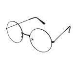 ALLY-MAGIC Retro Round Eyeglasses, Vintage Metal Frame Clear Lens Glasses for Men Women Unisex Eyeglasses Cosplay Accessories Y7FGYXYJ