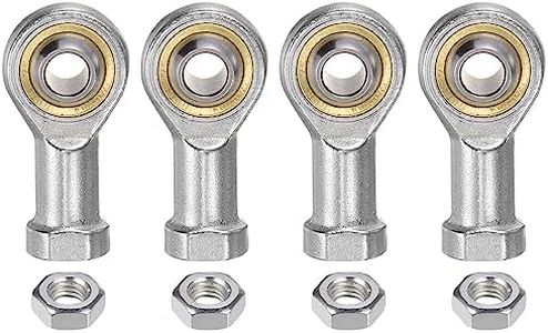 uxcell 4pcs SI8TK PHSA8 M8 Female Rod End Bearing M8x1.25 Right Hand Thread, Self-Lubricating Joint Rod Ends, Includes Jam Nut