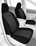 CalTrend Car Seat Cover for 2015 to 2022 Ram ProMaster City - Light Grey, EuroSport - Front Seat Covers, Custom & Easy to Install - Bucket Seat Covers with Light Grey Insert & Black Trim (1 Set)