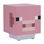 Paladone Minecraft Pig Light with Sound | Officially Licensed Merchandise, Pink, 8.9D x 8.9W x 10.8H centimetres