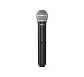 Shure BLX2/PG58 Handheld Wireless Transmitter H10 Band (542–572 MHz) – PG58 Cardioid Capsule, Up to 14 Hr Battery, 300 ft Range, Compatible with BLX Receivers