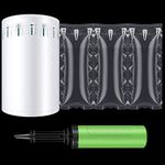 Woanger Air Pillows for Shipping Clear Air Packaging Bags 500 Count Plastic Packing Bubbles Inflatable Airbag Air Cushion Packing Materials Fill Cushioning with Pump for Moving, 3.94 x 7.87 , 164 ft