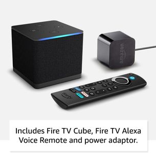 Amazon Fire TV Cube 4K Streaming Media Player – Hands-Free Alexa