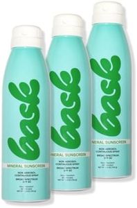 Bask SPF 30 Mineral Sunscreen Spray - Fragrance Free, Non-Aerosol, Reef Safe, Broad Spectrum Protection, Dermatologist Recommended, Lightweight & Fast-Absorbing, 5.5 oz (Value Pack of 3)